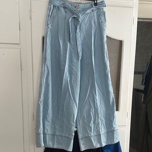 LOFT Light Blue Wide Leg Jeans